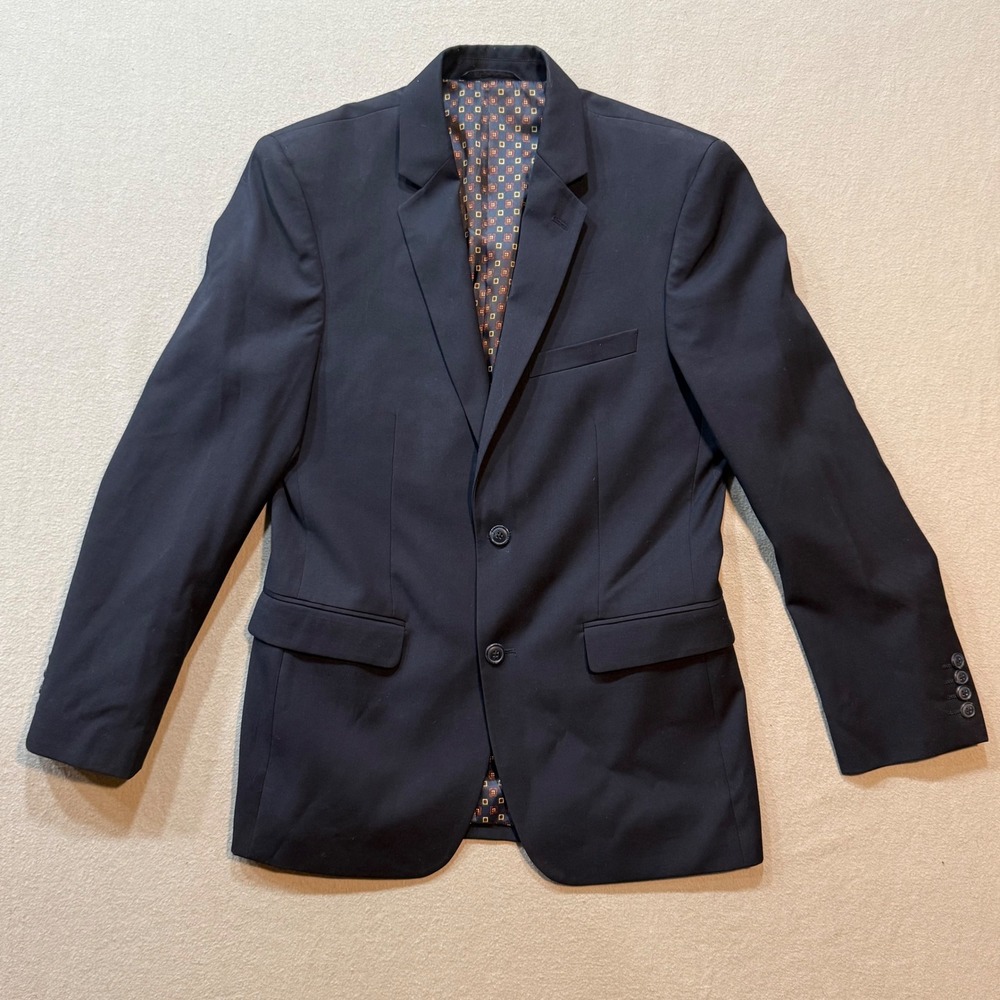 U. S. Polo Assn. Classic Blue Two-Button Lined Coat Blazer Jacket Men 38R